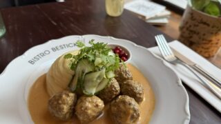 スウェーデン・ストックホルム旅行記④(Bistro Bestickでミートボール)【2026年2月】