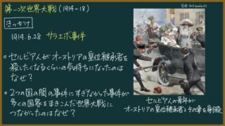 【日本史】なぜサラエボ事件から世界大戦に!?（第一次世界大戦の背景）